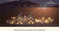 Desktop Screenshot of dellaterramountainchateau.com